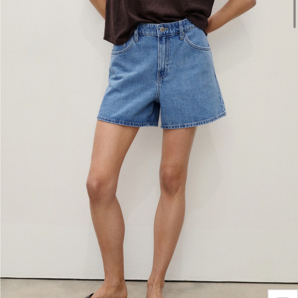Mango High-rise Jean Shorts